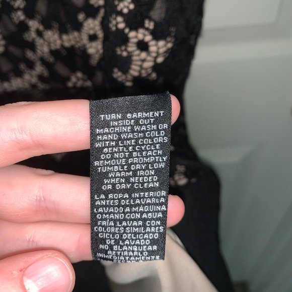 black, and nude sleeveless lace dress NWT - Picture 10 of 11